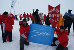 Флаг Стилсофта на Северном полюсе